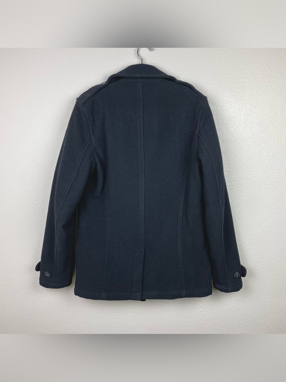 Spiewak & Sons Men's Medium Black Thick Wool Dugan Peacoat Thinsulate Button - Picture 14 of 16